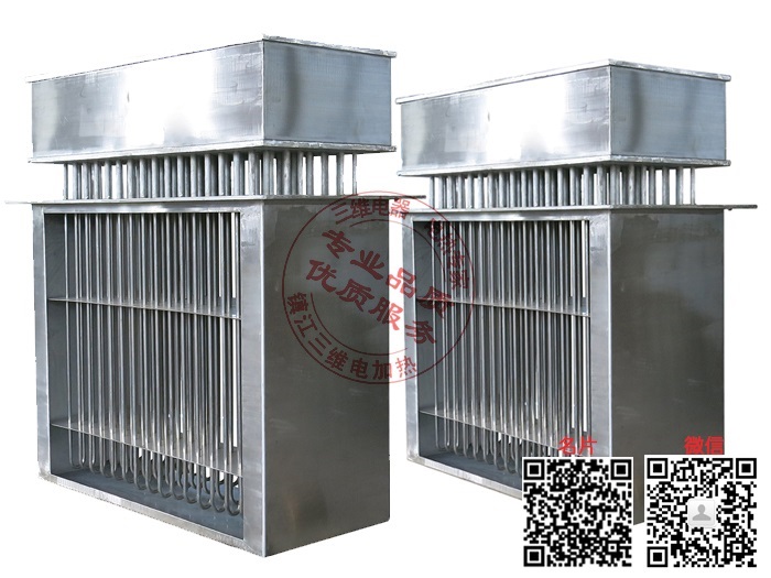 产品名称：大型风道式空气电加热器
产品型号：SWDL-a-b/a为介质,b为功率大小
产品规格：0KW～10000KW/非标定制